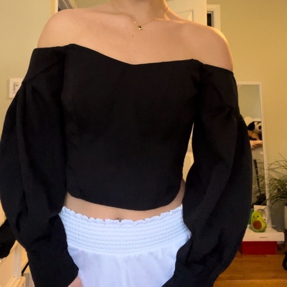 Off the Shoulder Bell Sleeve Top (FashionNova) - Picture 11 of 13